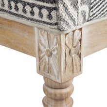Patterned Norma Mango Wood Bench